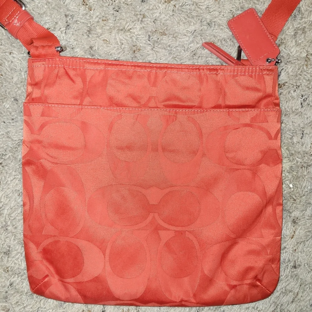 Coach Red Getaway Nylon Crossbody Vintage